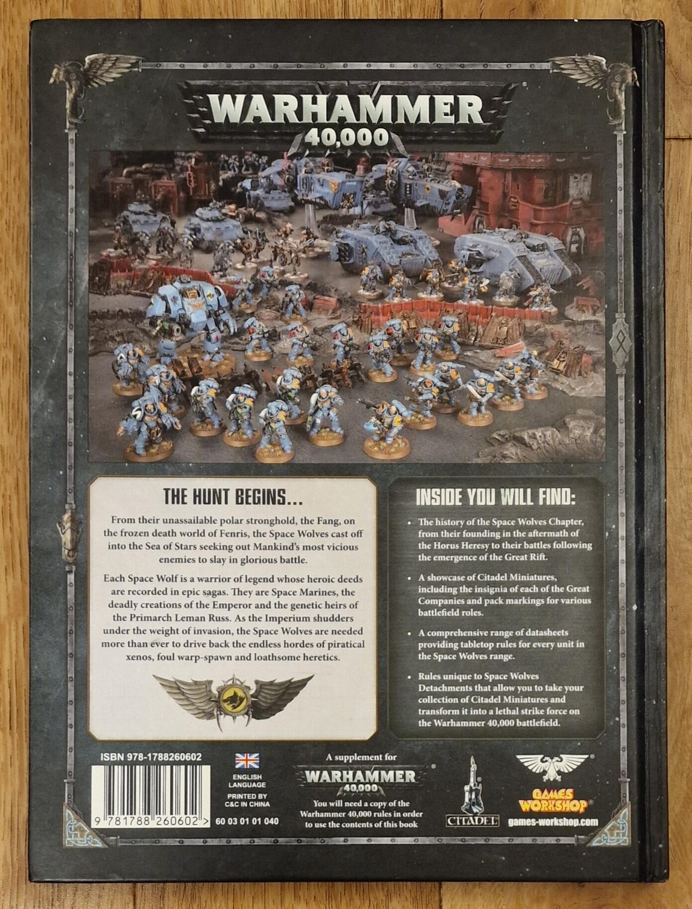 Warhammer 40000 Codex Adeptus Astartes Space Wolves 8th Edition