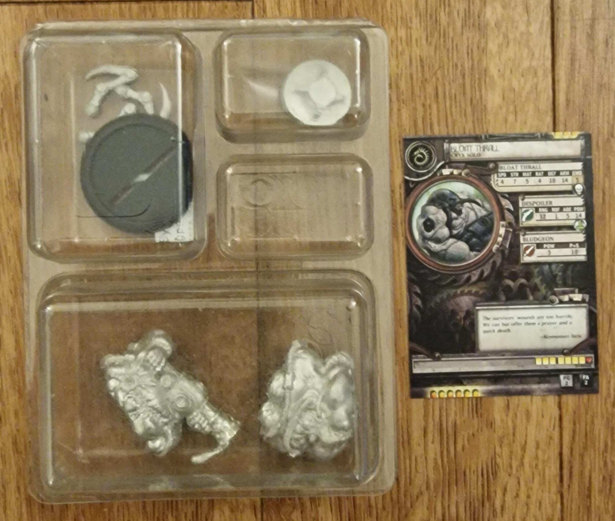 Warmachine Miniature CRYX Bloat Thrall by Privateer Press GRADE B Metal ...