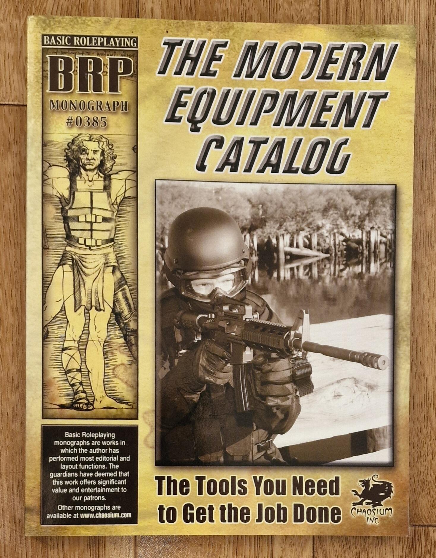 The Modern Equipment Catalog for Basic Roleplaying RPG BRP by Chaosium