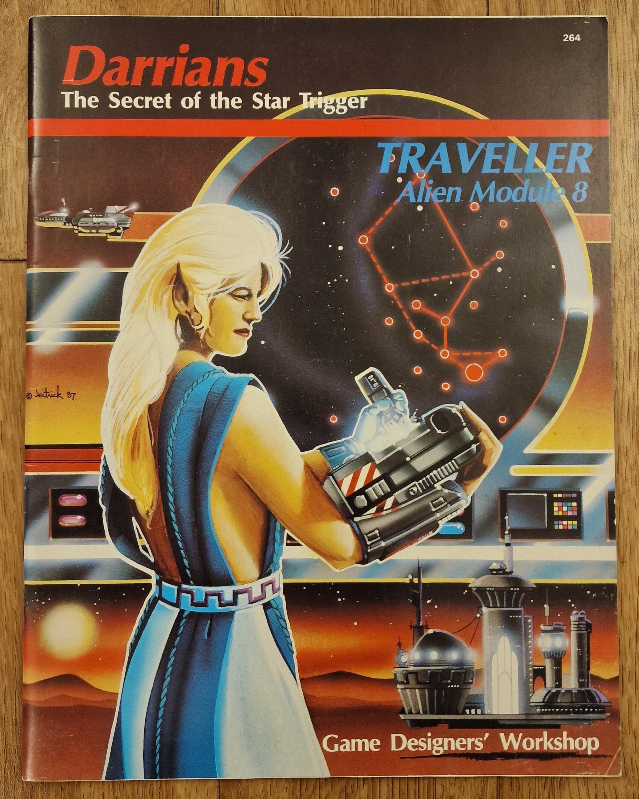 Alien Module 8 Darrians for Classic Traveller by GDW