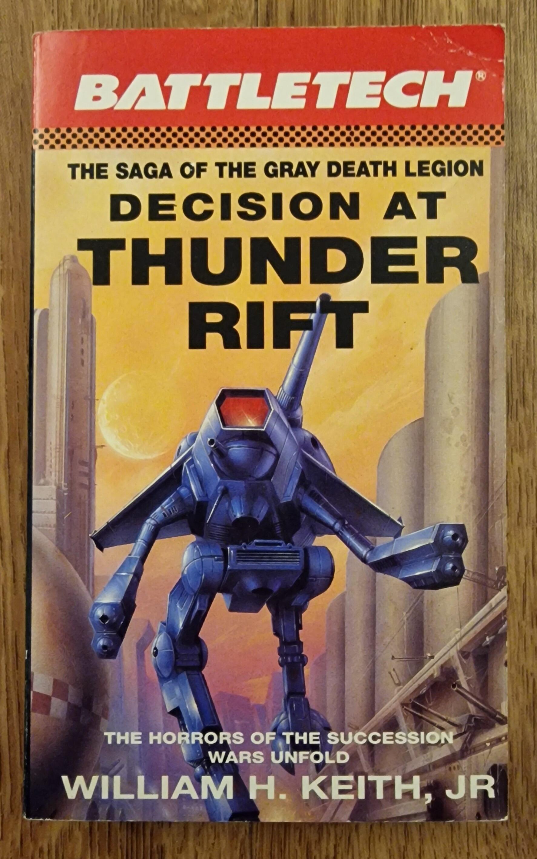 Decision at Thunder Rift a Battletech Mechwarrior Book Novel by William H Keith Jr