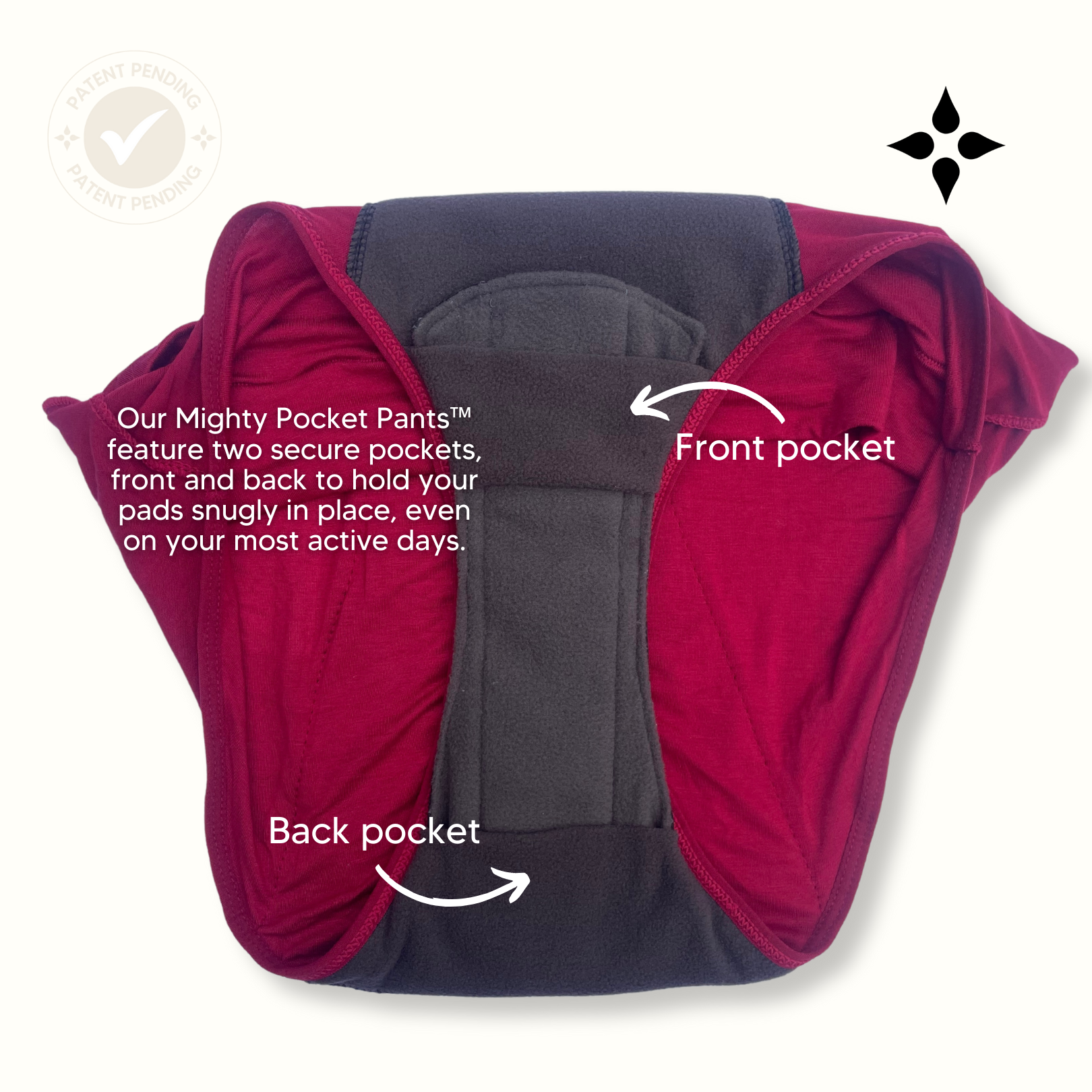 Mighty Eve Pocket Period  Pants description