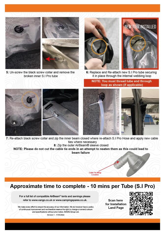 Tuscany Pro Air 500 Main Right Middle Tube 2026 AT359 - 5