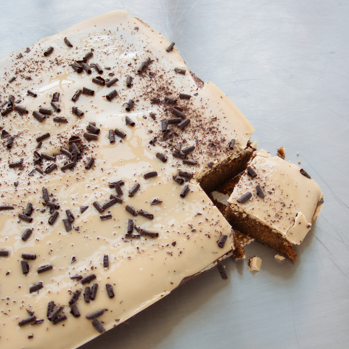 Caramel Cake sliced