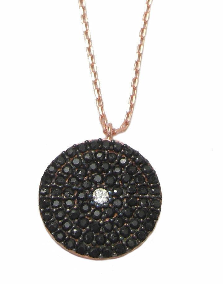 Pave disc necklace - Blooms of London - Designs inspired by nature